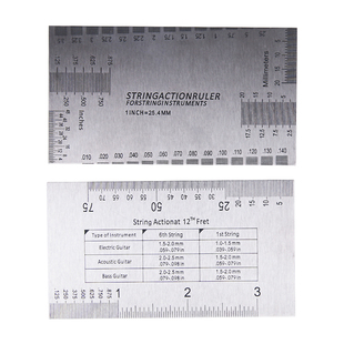 弦距尺吉他弦距测量尺调弦距工具调节维修换弦吉他工具品丝锉刀