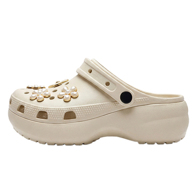 达芙妮洞洞鞋女厚底沙滩外穿凉鞋