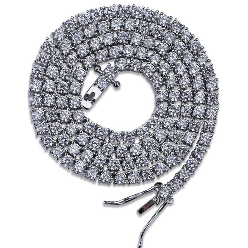 KOB 精品网球钻链4MM欧美潮流嘻哈潮牌项链KINGOFBLING原jiarui
