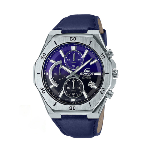 CASIO卡西欧Edifice指针款金属钢铁表带皮带EFV-540L商务手表男士