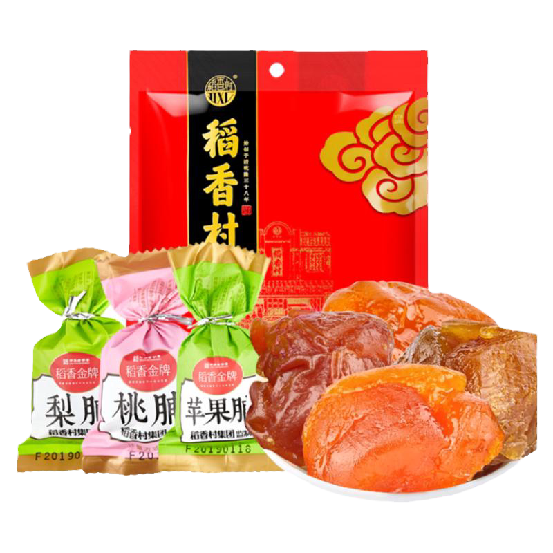 稻香村果脯苹果脯杏脯桃脯蜜饯