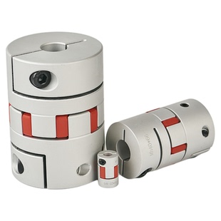 梅花柔性联轴器带键槽夹紧式星型弹性伺服机床电机丝杆模组连轴器