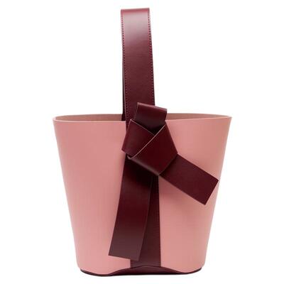 【王玉雯同款 】THE YELLOW SHOP头层小牛皮水桶包