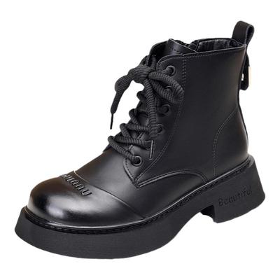 好看马丁靴女百搭小个子显瘦短靴