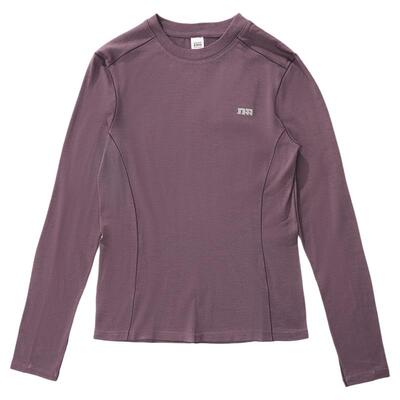 NOTHOMME户外COOLMAX吸湿排汗美利奴羊毛打底衫修身长袖T恤女