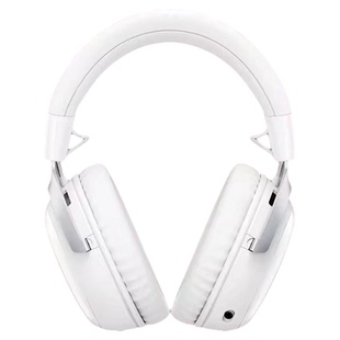 HyperX极度未知飓风3S加强版无线蓝牙耳机头戴式电竞游戏专用白色