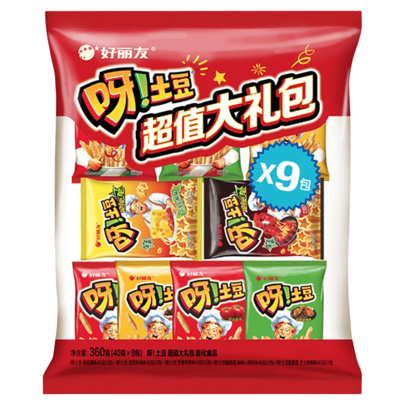 88VIP：好丽友 大礼包薯条薯片零食 360g