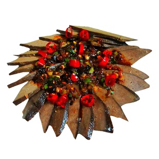 湖南邵阳洞口特产武冈胖子香辣猪肝美食熟食现做卤菜50包邮真空包