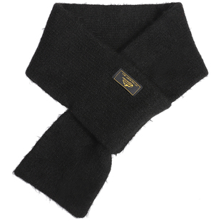 日系复古男士针织仿羊绒围巾男款冬季保暖针织护颈小围脖送男朋友