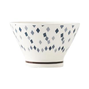 釉下彩陶瓷米饭碗5英寸斗笠碗餐具2022新款家用高脚碗防烫沙拉碗