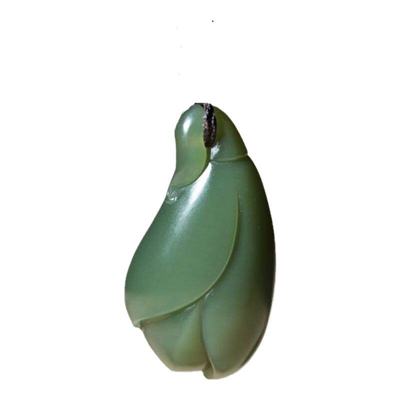 苏工玉缘和田玉劲饰玉兰花沙枣青