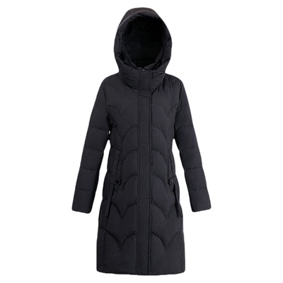 雪中飞官方正品妈妈羽绒服女中长款羽绒衣连帽中老年时尚女装外套