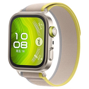 适用华为watchfit4pro手表带fit4手环专用一体野径尼龙回环腕表带fit3运动智能手环无缝配件男士透气女生