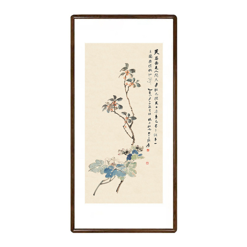 张大千芙蓉桂花新中式挂画