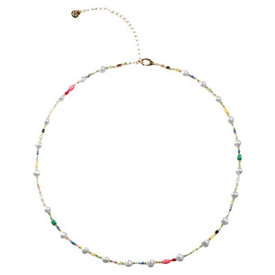 AWE周雨彤同款珍珠彩色串珠项链