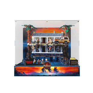 POP适用乐高75810怪奇物语颠倒世界美剧积木展示盒声光款场景收纳