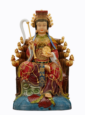 地母娘娘神像摆件黄铜