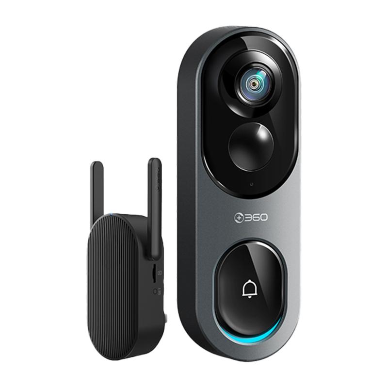 360可视门铃全景双摄智能监控哨兵防盗门电子猫眼摄像头门上
