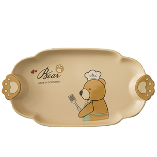 北欧熊熊宝贝个性陶瓷套装 碗盘 可爱卡通高颜值儿童创意网红餐具