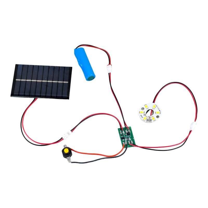 太阳能充电光控灯模型黑暗自动开灯自动充电DIY配件手工科学发明
