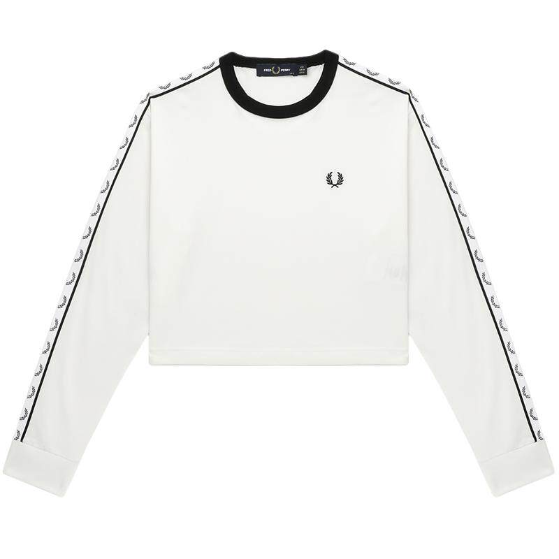 FREDPERRY短款长袖T恤青春活力