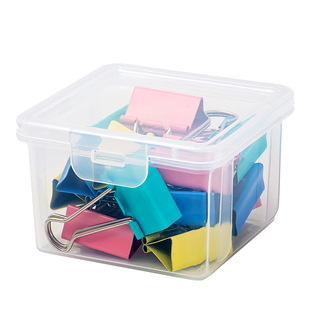 磁吸壁挂收纳盒带盖洞洞板磁贴棉签回形针小物件透明储物收纳盒子