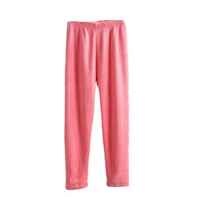 秋冬仙女珊瑚绒松紧腰睡裤休闲裤