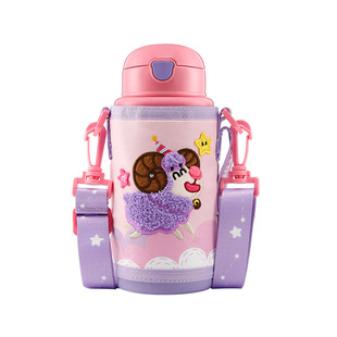 杯具熊星座儿童保温杯白羊座狮子座摩羯座巨蟹座带吸管学生水壶杯