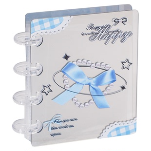 简约蝴蝶结镜面卡册单一宫格追明星小卡卡套收纳册高颜值ins风宋雨琦檀健次赵露思白鹿周边活内页拍立得3三寸