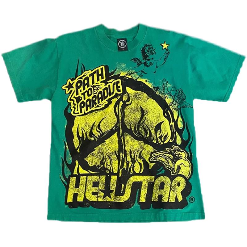 HELLSTAR MENS SMALL PRE OWNED PATH T SHIRT男女纯棉短袖T恤