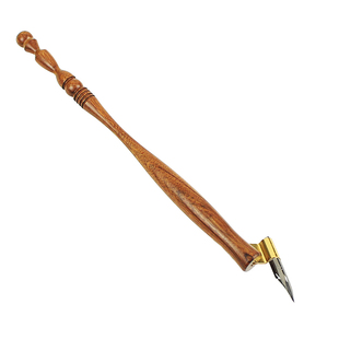 蘸水笔酸枝木斜杆ES点尖G笔尖新手实用圆花体练字英文书法钢笔