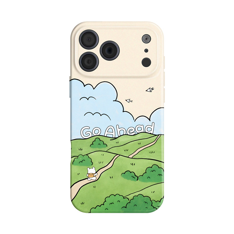 向前走~适用苹果18promax手机壳17iphone16mate80华为p70小米15reno14可爱13oppofindx8萌vivos60一加12艺术