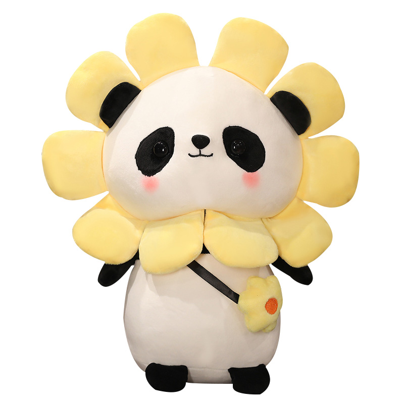 可爱黑白熊猫公仔毛绒玩具大熊猫玩偶睡觉抱枕娃娃摆件生日礼物女