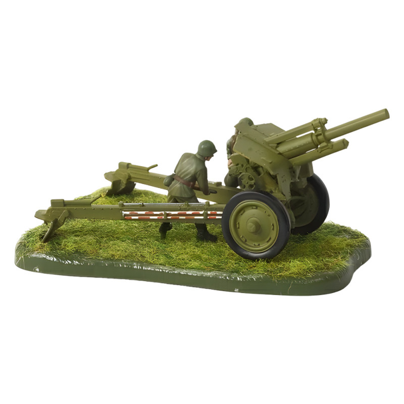 红星拼装模型M-30火炮及炮兵组