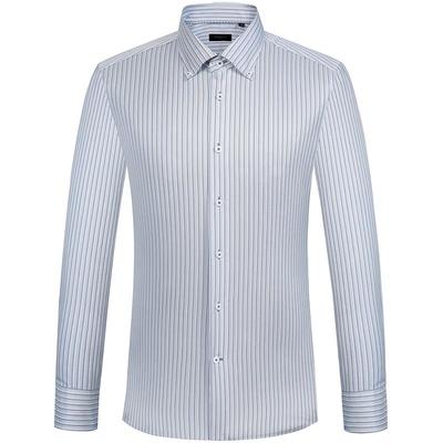 东博利尼长袖商务高级条纹衬衫