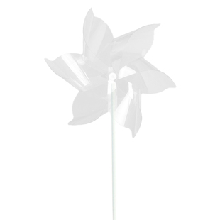 涂鸦透明风车手工diy儿童创意美术绘画玩具户外装饰幼儿园材料包