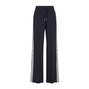 婉甸2025黑色阔腿长裤百搭风休闲裤1241P18SX3