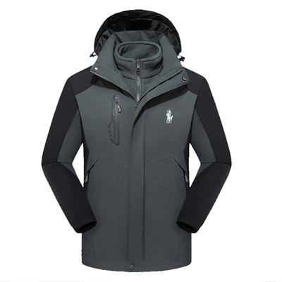 保罗冲锋衣男三合一可拆卸外套