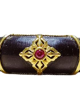 承李李原创设计风有机宝石戒指