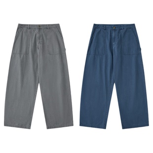 warmtrees支线25秋冬新款TreesOutside酵洗褪色法工裤(伐木裤)