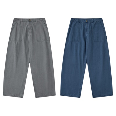 warmtrees支线25秋冬新款TreesOutside酵洗褪色法工裤（伐木裤）