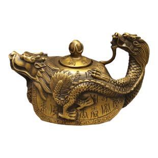 龙回首香炉摆件铜青龙回首龙头壶龙回头龙龟壶万寿壶居家风水摆设