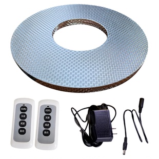 触控无线充电款电动转盘器静音遥控自动旋转台大圆餐桌底座家酒店