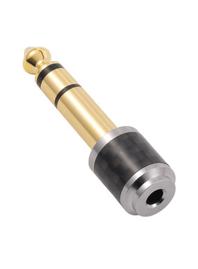 纯铜RCA/3.5/6.5mm/6.35平衡无损播放器公转母耳机音频无损转接头