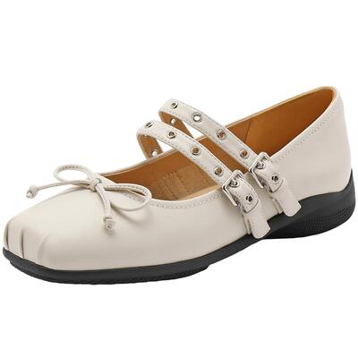 百丽女鞋子24新款芭蕾鞋