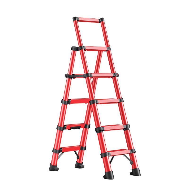 日本伸缩梯子家用折叠梯加厚人字梯室内铝合金升降梯小型便携楼梯