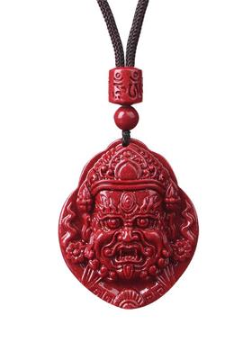 原矿朱砂天师钟馗吊坠男女项链降魔钟馗钥匙扣挂件正品官方旗舰店