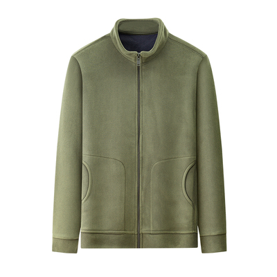 罗蒙男士摇粒绒外套秋冬夹克衫