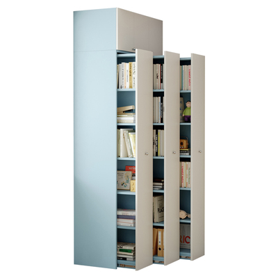 暧逸定制儿童房侧边抽拉书架书柜