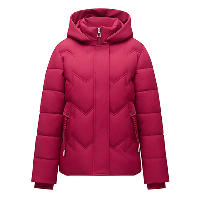 啄木鸟时尚短款羽绒服女士2025冬季新款妈妈加绒加厚保暖洋气外套